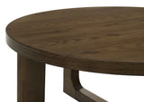 Kessler Brown Round Sculptural Wood End Table by Coaster at Eve Furniture