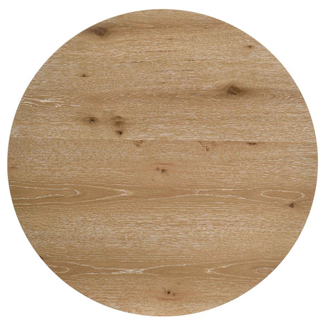 Kessler Light Oak 2-piece Round Sculptural Wood Coffee Table Set by Coaster at Eve Furniture