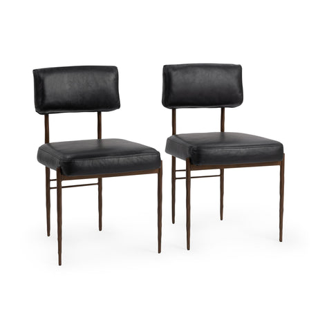 Kester Jet Black Dining Chair Set of 2 by Classic Home at Eve Furniture