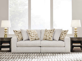 Kestrie Feathered 2-Piece Sectional Loveseat by Ashley at Eve Furniture