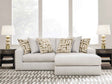 Kestrie Feathered 2-Piece Sectional with RAF Chaise by Ashley at Eve Furniture