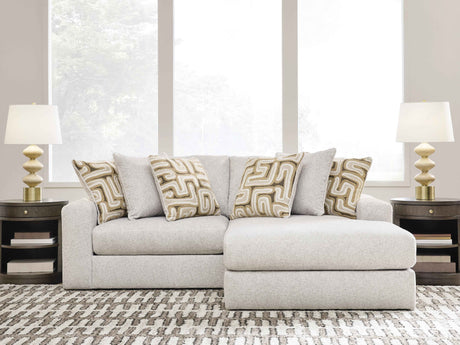 Kestrie Feathered 2-Piece Sectional with RAF Chaise by Ashley at Eve Furniture
