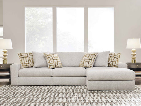 Kestrie Feathered 3-Piece Sectional Sofa RAF Chaise by Ashley at Eve Furniture