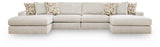 Kestrie Feathered 4-Piece Double Chaise Sectional by Ashley at Eve Furniture