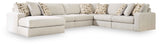 Kestrie Feathered 6-Piece Sectional with Chaise by Ashley at Eve Furniture