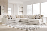 Kestrie Feathered 6-Piece Sectional with Chaise by Ashley at Eve Furniture