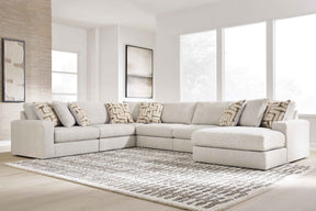 Kestrie Feathered 6-Piece Sectional with RAF Chaise by Ashley at Eve Furniture