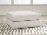 Kestrie Feathered Oversized Accent Ottoman by Ashley at Eve Furniture