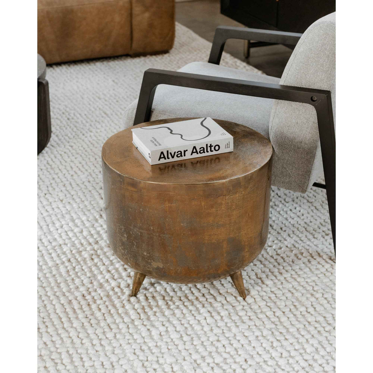 Kettel Brass Accent Table
