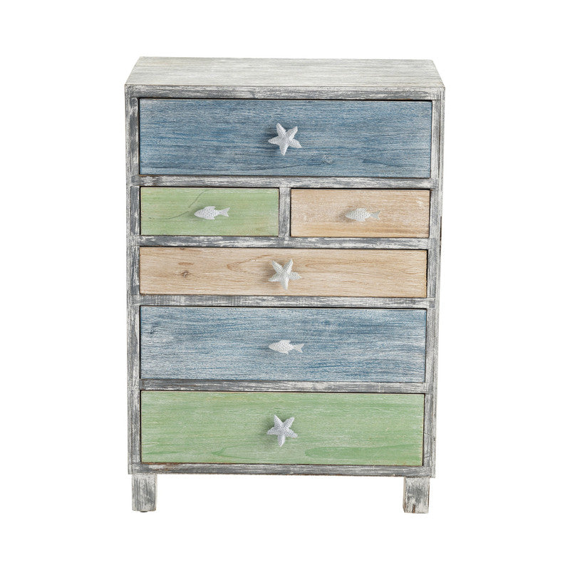 Key West Gray/Blue Chest by Crestview at Eve Furniture