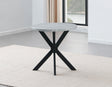 Keyla Faux-Marble Round End Table by Steve Silver at Eve Furniture
