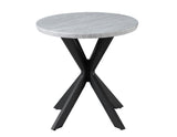 Keyla Faux-Marble Round End Table by Steve Silver at Eve Furniture