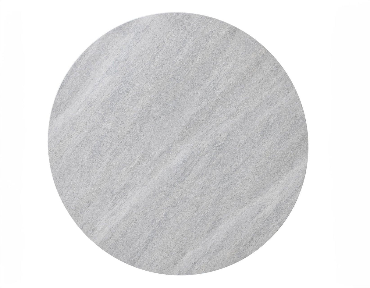 Keyla Faux-Marble Round End Table by Steve Silver at Eve Furniture