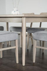 Keynes Gray Dining Table by Furniture of America at Eve Furniture