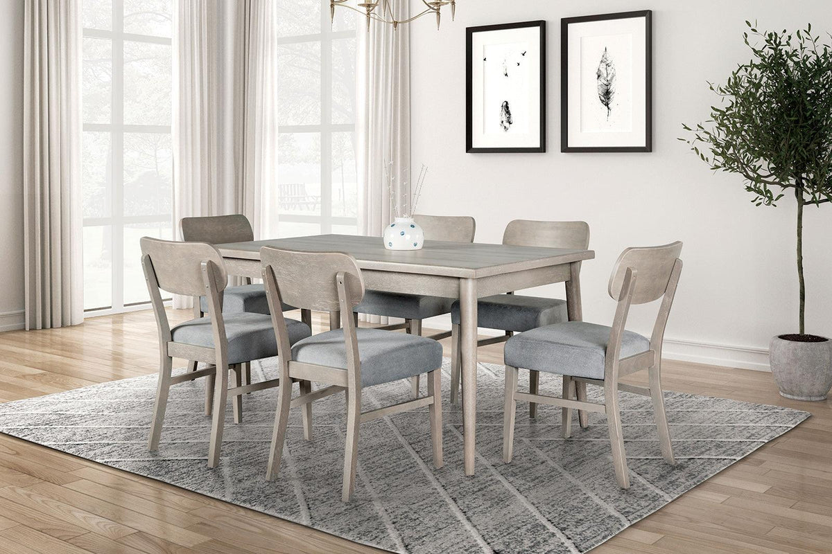 Keynes Gray Dining Table by Furniture of America at Eve Furniture