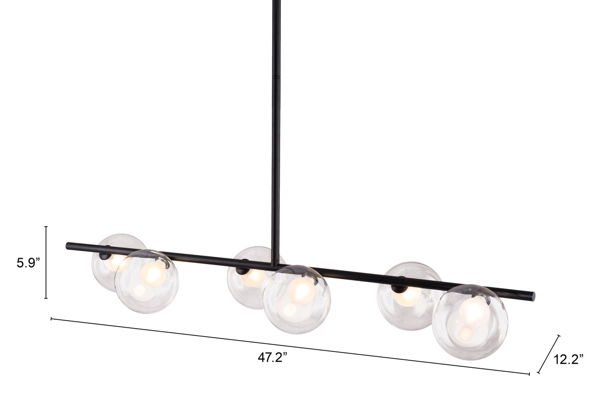 Keyoz Black Ceiling Lamp by Zuomod at Eve Furniture