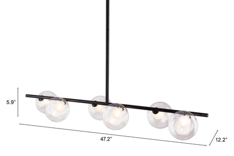 Keyoz Black Ceiling Lamp by Zuomod at Eve Furniture