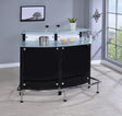 Keystone Black Glass Top Bar Unit by Coaster at Eve Furniture