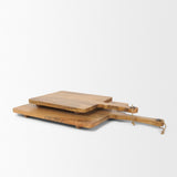 Khana Natural Solid Wood Square Serving Boards by Mercana at Eve Furniture