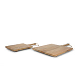 Khana Natural Solid Wood Square Serving Boards by Mercana at Eve Furniture