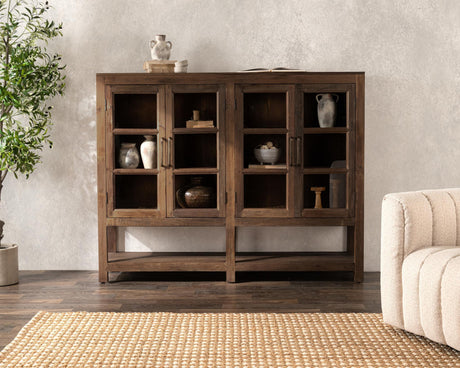 Kharga 4 Door Display Cabinet by Classic Home at Eve Furniture