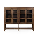 Kharga Natural 4 Door Display Cabinet by Classic Home at Eve Furniture