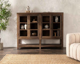 Kharga Natural 4 Door Display Cabinet by Classic Home at Eve Furniture