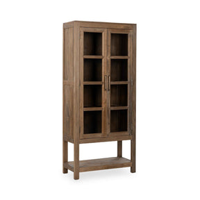Kharga Tall Display Cabinet - Natural by Classic Home at Eve Furniture