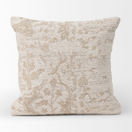 Khloe Cream Square Pillow Cover by Mercana at Eve Furniture