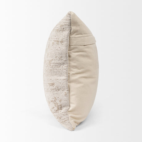 Khloe Cream Square Pillow Cover by Mercana at Eve Furniture