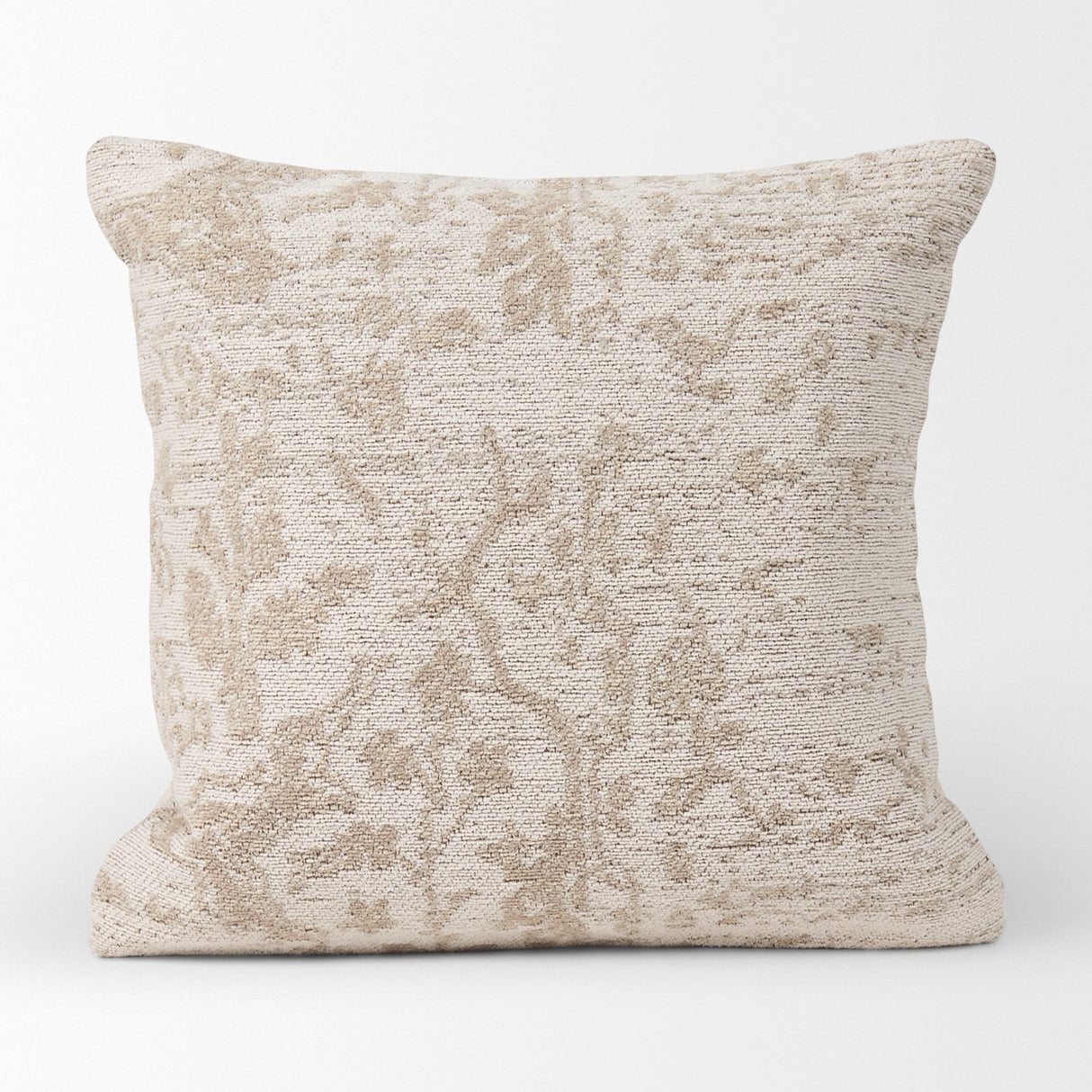 Khloe Cream Square Pillow Cover w/Down Filler, Set of 2 by Mercana at Eve Furniture
