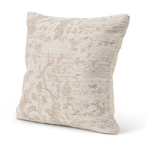 Khloe Cream Square Pillow Cover w/Down Filler, Set of 2 by Mercana at Eve Furniture