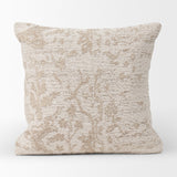 Khloe Cream Square Pillow Cover w/Non-Allergen Filler, Set of 2 by Mercana at Eve Furniture