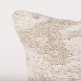 Khloe Cream Square Pillow Cover w/Non-Allergen Filler, Set of 2 by Mercana at Eve Furniture