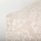 Khloe Large Cream Pouf by Mercana at Eve Furniture