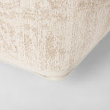 Khloe Large Cream Pouf by Mercana at Eve Furniture