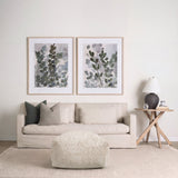 Khloe Large Cream Pouf by Mercana at Eve Furniture