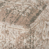 Khloe Large Taupe Pouf by Mercana at Eve Furniture
