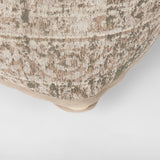 Khloe Large Taupe Pouf by Mercana at Eve Furniture