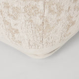 Khloe Small Cream Pouf by Mercana at Eve Furniture