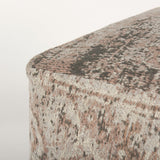 Khloe Small Taupe Pouf by Mercana at Eve Furniture