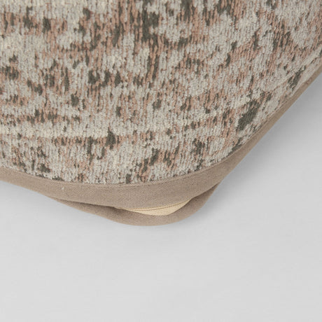 Khloe Small Taupe Pouf by Mercana at Eve Furniture