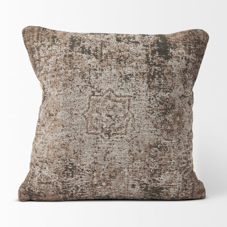 Khloe Taupe Square Pillow Cover by Mercana at Eve Furniture