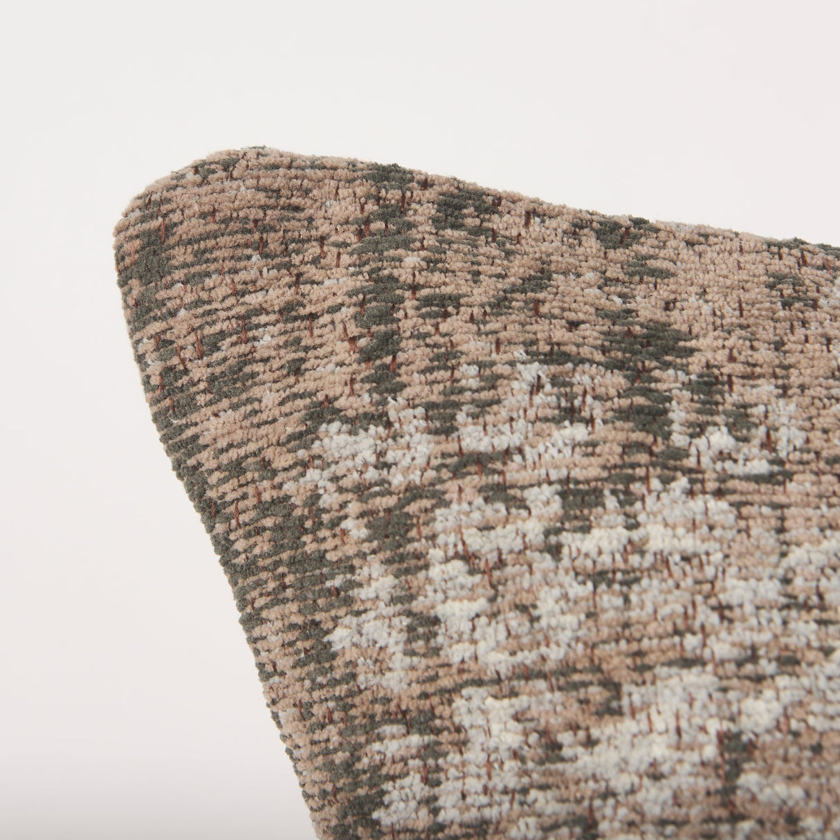 Khloe Taupe Square Pillow Cover w/Down Filler, Set of 2 by Mercana at Eve Furniture