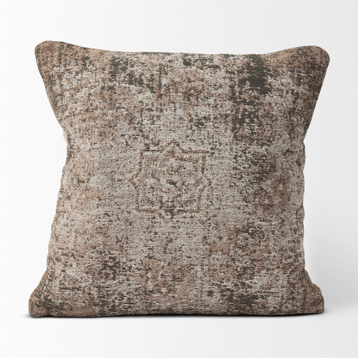 Khloe Taupe Square Pillow Cover w/Filler, Set of 2 by Mercana at Eve Furniture