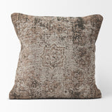 Khloe Taupe Square Pillow Cover w/Filler, Set of 2 by Mercana at Eve Furniture