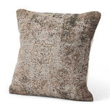 Khloe Taupe Square Pillow Cover w/Filler, Set of 2 by Mercana at Eve Furniture