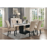 Kian Black/Beige Side Chair Set of 2 by Furniture of America at Eve Furniture