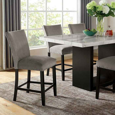Kian White/Black 7-Piece Counter Height Set by Furniture of America at Eve Furniture