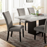 Kian White/Black Dining Table by Furniture of America at Eve Furniture